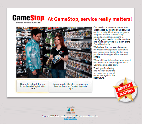 GameStop-Survey-Homepgae-at-www.TellGamestop.com