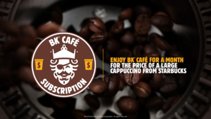 BK Café program @ www.bk.com