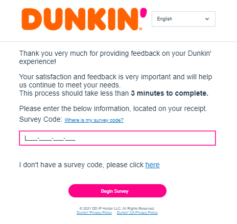 Dunkin-Donuts-Survey-Homepage-at-www.Telldunkin.com