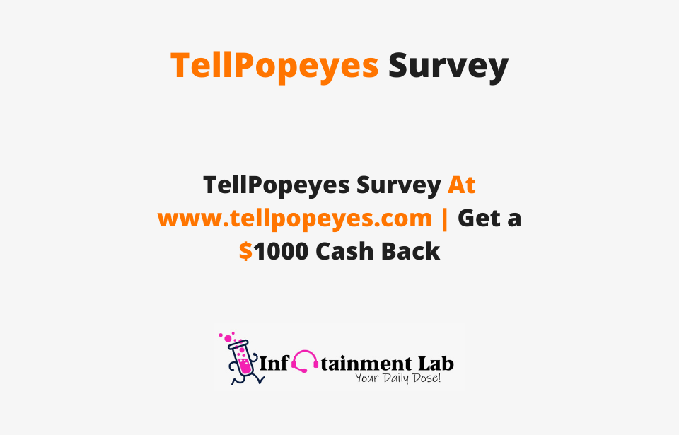 TellPopeyes Survey @ www.tellpopeyes.com