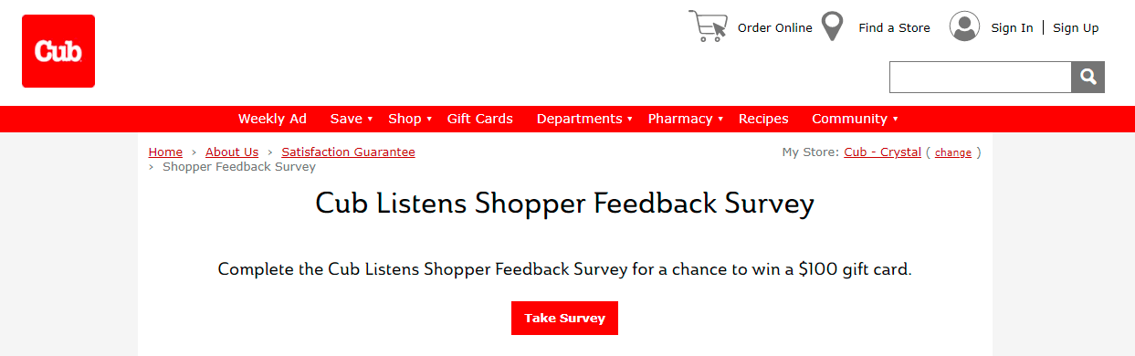  Cub-Foods-Survey-Homepage-at-www.cublistens.com