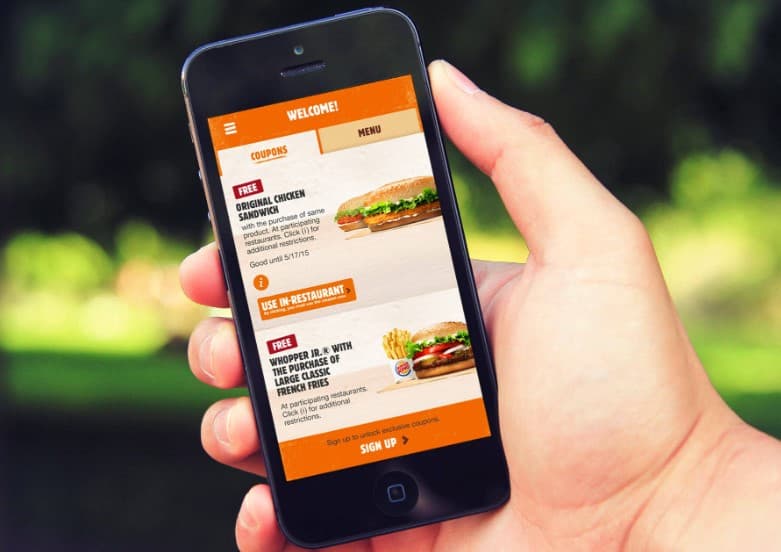 Burger King Mobile App @ www.bk.com